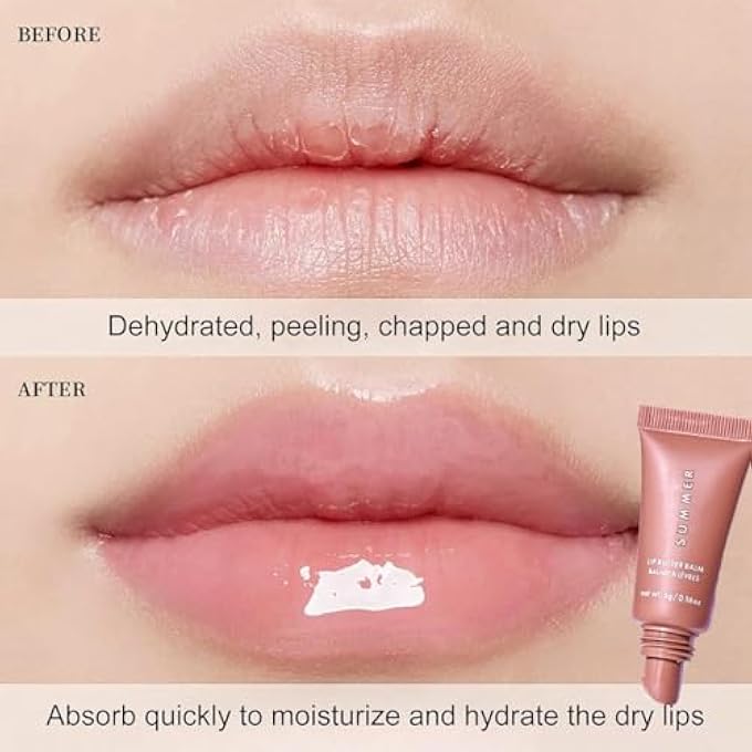 Skynest 4PCS TINTED LIP BUTTER BALM - CONDITIONING VEGAN LIP CARE FOR INSTANT MOISTURE, SHINE & HYDRATION - SHEER-TINTED, SOOTHING SOFTENS DRY LIPSA - Image 4